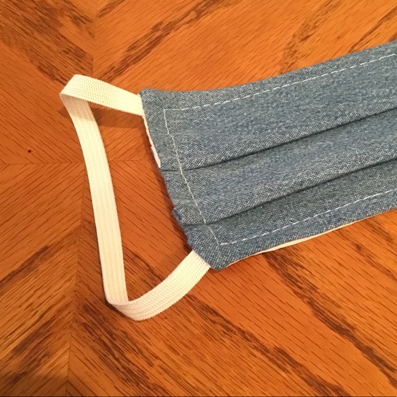 Denim Face Mask (Pleated) - Picture 5 of 8